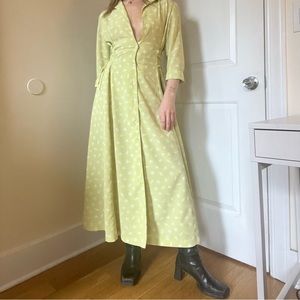 Vintage Green Prairie Dress